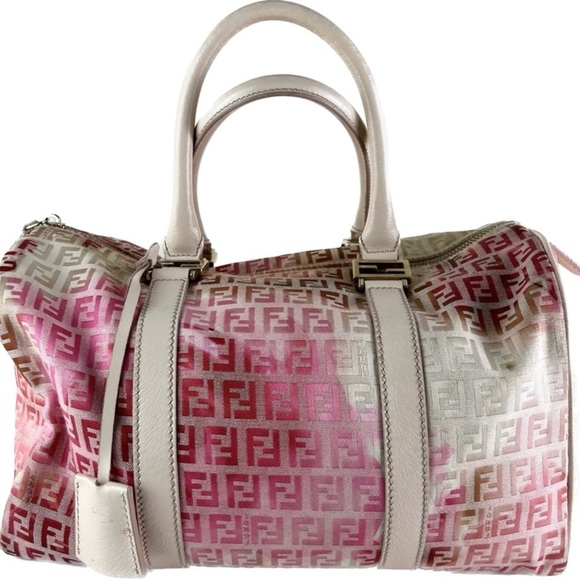 FENDI ROSE CANVAS BAG - Picture 1 of 12